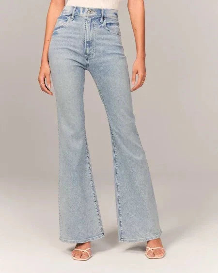 High Waist Flared Jeans