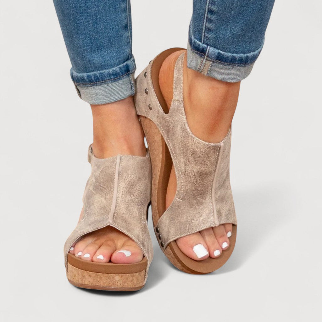 ADELINA | WEDGE SANDALS