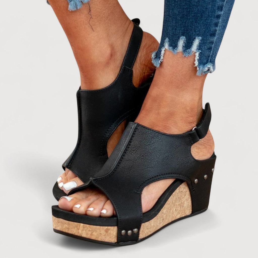 ADELINA | WEDGE SANDALS