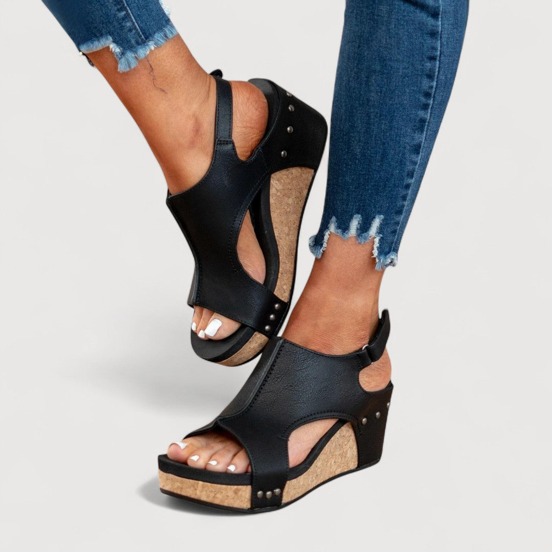 ADELINA | WEDGE SANDALS