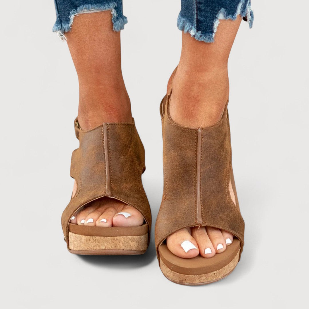 ADELINA | WEDGE SANDALS