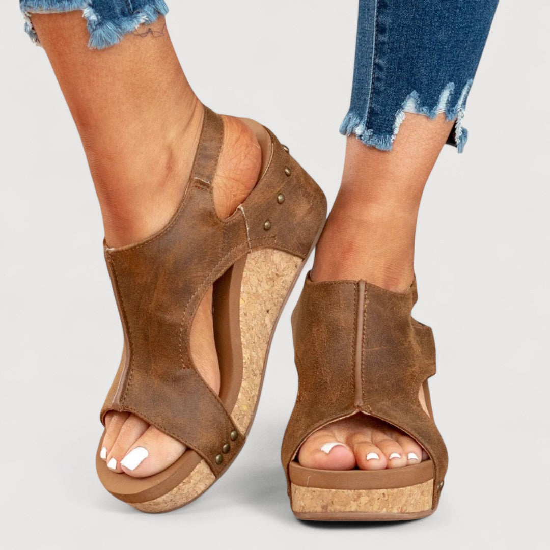 ADELINA | WEDGE SANDALS