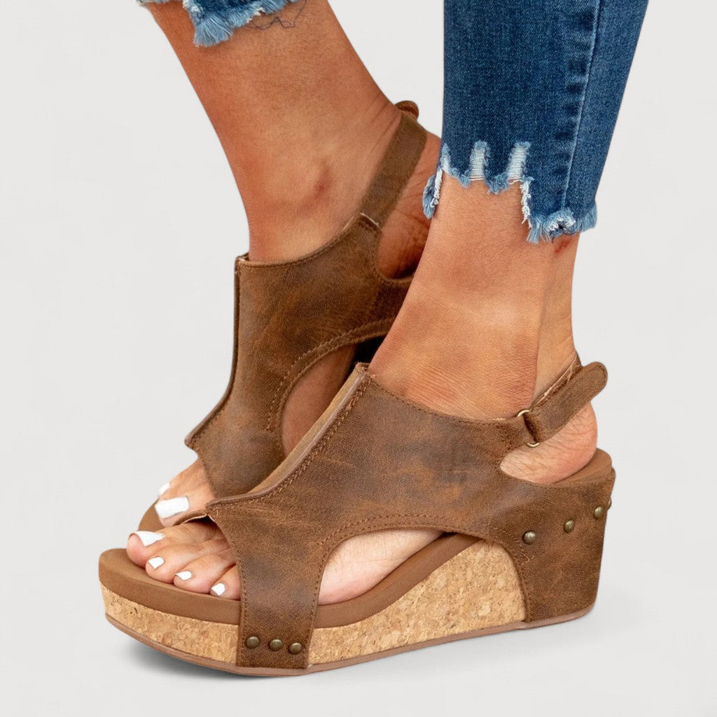 ADELINA | WEDGE SANDALS