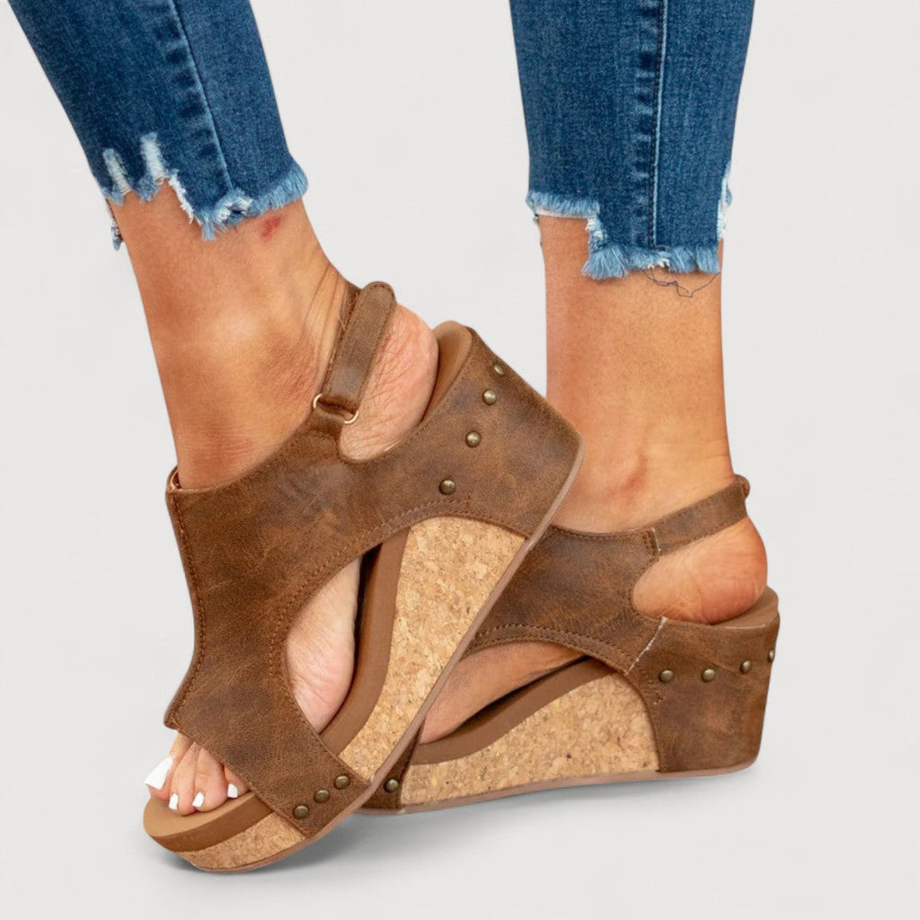 ADELINA | WEDGE SANDALS