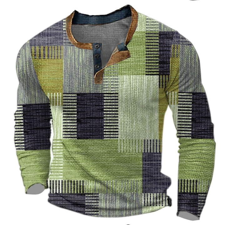 Noa™ - Stylish Shirt with Geometric Pattern