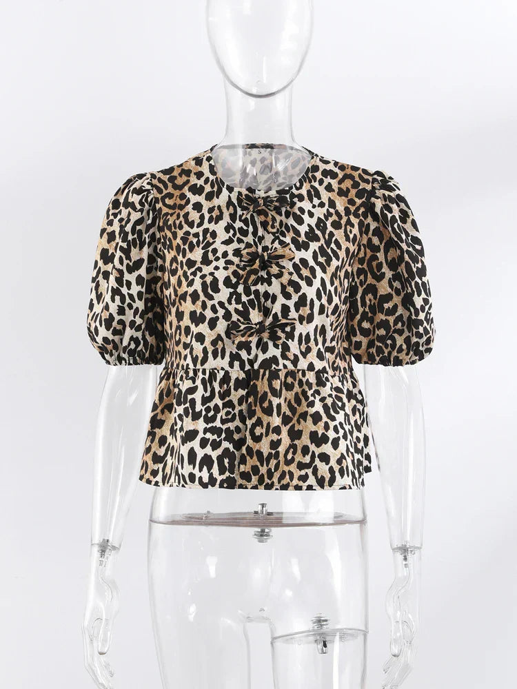 Leopard Chic Spring Top