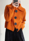 Mary™ - Modern Collar Button Down Cardigan