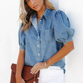 Summer Oversized Denim Blouses