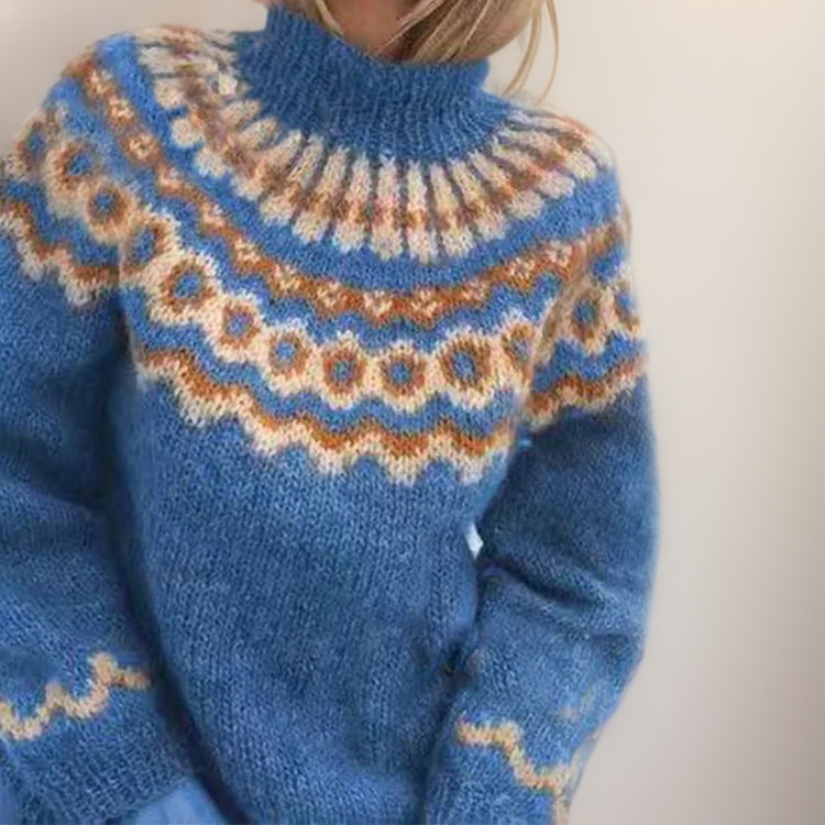 Joanna™ - Chic Cozy Retro Knit Jumper